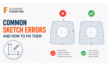 Common Fusion 360 Sketch Errors and How to Fix Them: A Beginner's Guide (2026)